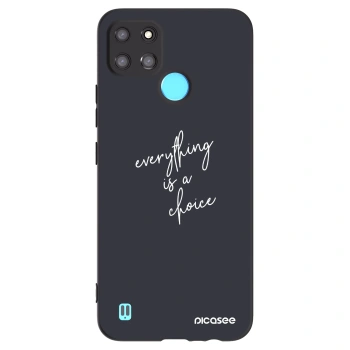 Picasee husă neagră din silicon pentru Realme C21Y - Everything is a choice
