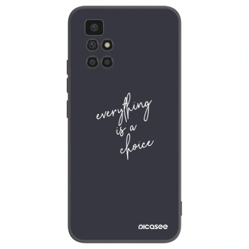 Picasee husă neagră din silicon pentru Xiaomi Redmi 10 (2022) - Everything is a choice