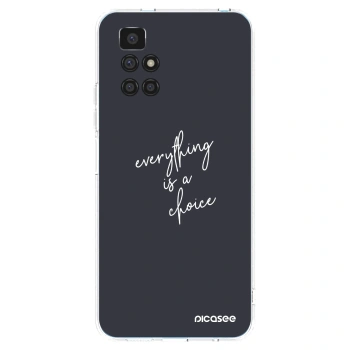 Picasee husă transparentă din silicon pentru Xiaomi Redmi 10 (2022) - Everything is a choice