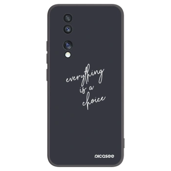 Picasee husă neagră din silicon pentru Honor 70 - Everything is a choice