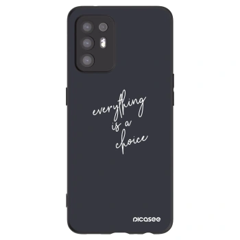 Picasee husă neagră din silicon pentru OPPO A94 5G - Everything is a choice