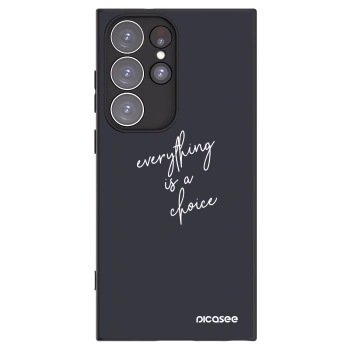 Picasee husă neagră din silicon pentru Samsung Galaxy S23 Ultra 5G - Everything is a choice