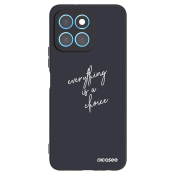 Picasee husă neagră din silicon pentru Honor X8 5G - Everything is a choice