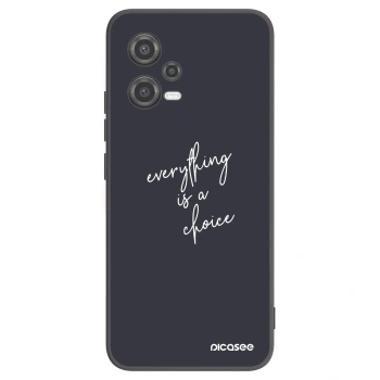 Picasee husă neagră din silicon pentru Xiaomi Poco X5 - Everything is a choice
