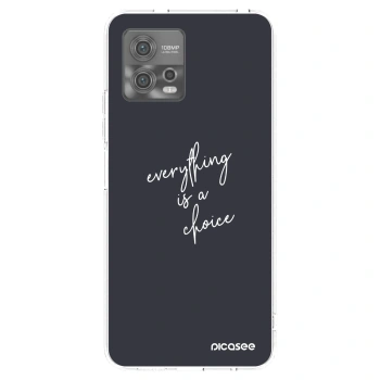 Picasee husă transparentă din silicon pentru Motorola Moto G72 - Everything is a choice