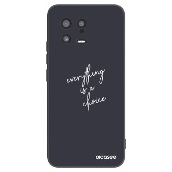 Picasee husă neagră din silicon pentru Xiaomi 13 - Everything is a choice
