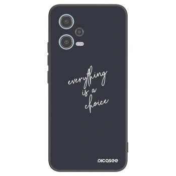 Picasee husă neagră din silicon pentru Xiaomi Redmi Note 12 5G - Everything is a choice