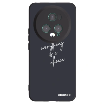 Picasee husă neagră din silicon pentru Honor Magic5 Pro - Everything is a choice