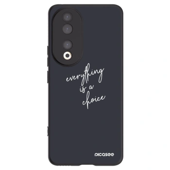 Picasee husă neagră din silicon pentru Honor 90 5G - Everything is a choice