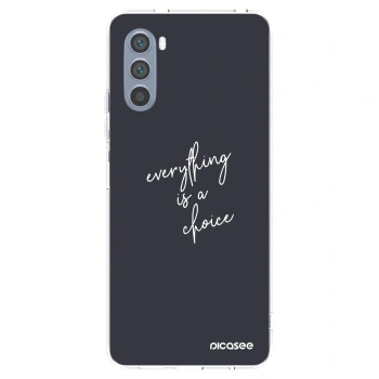Picasee husă transparentă din silicon pentru Motorola Moto G62 - Everything is a choice