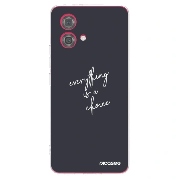 Picasee husă transparentă din silicon pentru Motorola Moto G84 5G - Everything is a choice