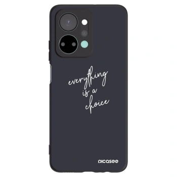 Picasee husă neagră din silicon pentru Honor X7a - Everything is a choice