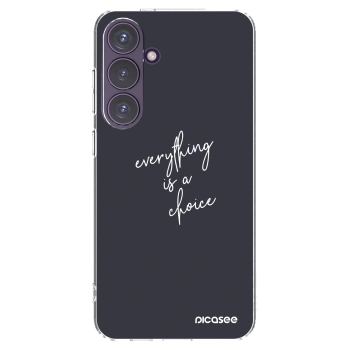 Picasee husă transparentă din silicon pentru Samsung Galaxy S24+ S926B 5G - Everything is a choice