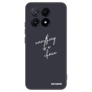 Picasee husă neagră din silicon pentru Xiaomi Poco X6 Pro - Everything is a choice