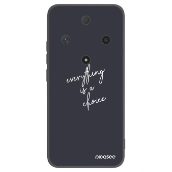 Picasee husă neagră din silicon pentru Honor Magic6 Lite 5G - Everything is a choice