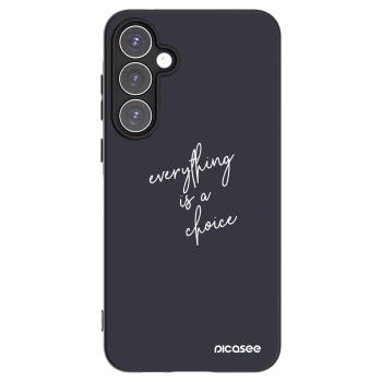 Picasee husă neagră din silicon pentru Samsung Galaxy A55 5G A556B - Everything is a choice