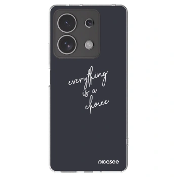 Picasee husă transparentă din silicon pentru Xiaomi Redmi Note 13 4G - Everything is a choice