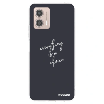 Picasee husă transparentă din silicon pentru Motorola Moto G53 5G - Everything is a choice