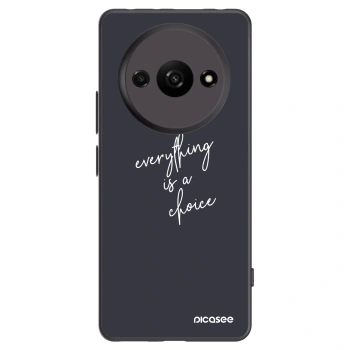 Picasee husă neagră din silicon pentru Xiaomi Redmi A3 - Everything is a choice