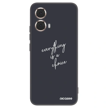 Picasee husă neagră din silicon pentru Motorola Moto G85 - Everything is a choice