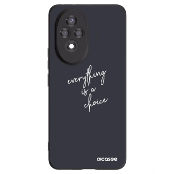 Picasee husă neagră din silicon pentru Honor 200 Pro 5G - Everything is a choice