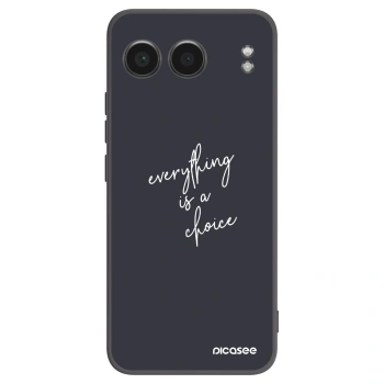 Picasee husă neagră din silicon pentru OnePlus Nord 4 - Everything is a choice