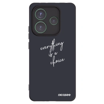 Picasee husă neagră din silicon pentru Xiaomi Redmi Note 14 5G - Everything is a choice