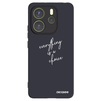 Picasee husă neagră din silicon pentru Xiaomi Redmi Note 14 4G - Everything is a choice