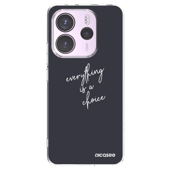 Picasee husă transparentă din silicon pentru Xiaomi Redmi Note 14 4G - Everything is a choice