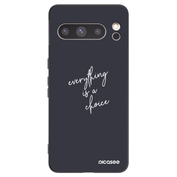 Picasee husă neagră din silicon pentru Google Pixel 8 Pro - Everything is a choice