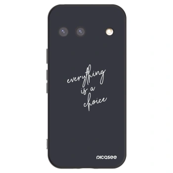Picasee husă neagră din silicon pentru Google Pixel 9 - Everything is a choice