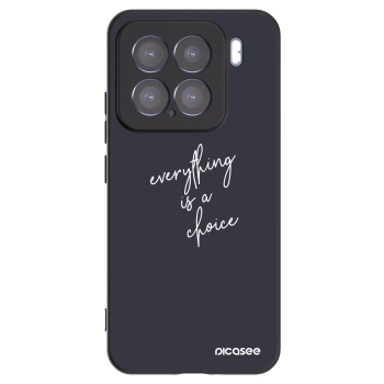 Picasee husă neagră din silicon pentru Xiaomi 15 - Everything is a choice