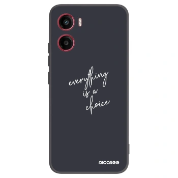 Picasee husă neagră din silicon pentru Motorola Moto G05 - Everything is a choice