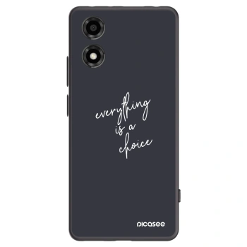 Picasee husă neagră din silicon pentru Motorola Moto E14 - Everything is a choice