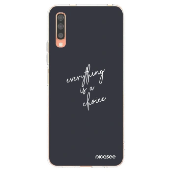 Picasee husă transparentă din silicon pentru Samsung Galaxy A70 A705F - Everything is a choice