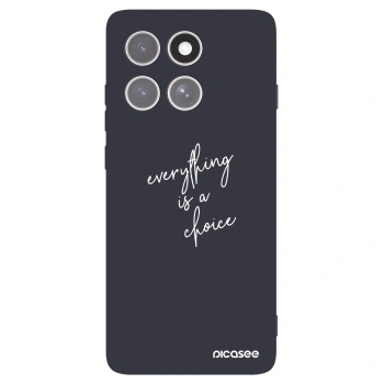 Picasee husă neagră din silicon pentru Motorola Edge 60 Pro - Everything is a choice