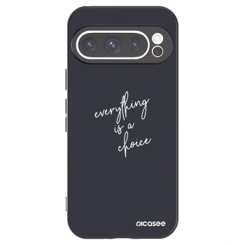 Picasee husă neagră din silicon pentru Google Pixel 9 Pro XL - Everything is a choice