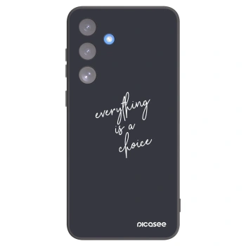 Picasee husă neagră din silicon pentru Samsung Galaxy S25 FE 5G - Everything is a choice