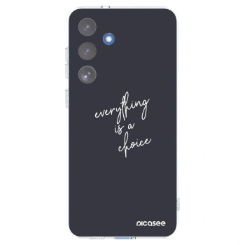 Picasee husă transparentă din silicon pentru Samsung Galaxy S25 FE 5G - Everything is a choice
