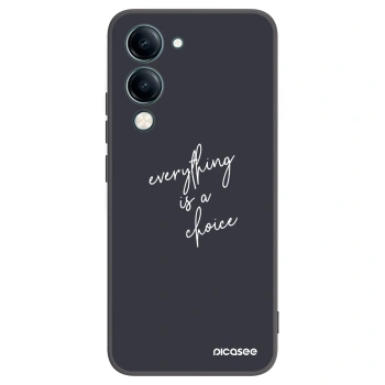 Picasee husă neagră din silicon pentru Vivo Y29s 5G - Everything is a choice