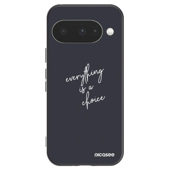 Picasee husă neagră din silicon pentru Google Pixel 10 - Everything is a choice