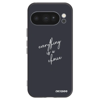 Picasee husă neagră din silicon pentru Google Pixel 10 Pro - Everything is a choice