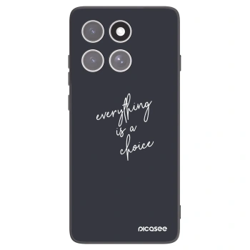 Picasee husă neagră din silicon pentru Motorola Edge 60 Fusion - Everything is a choice