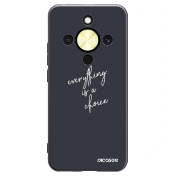 Picasee husă neagră din silicon pentru Honor Magic8 Lite 5G - Everything is a choice