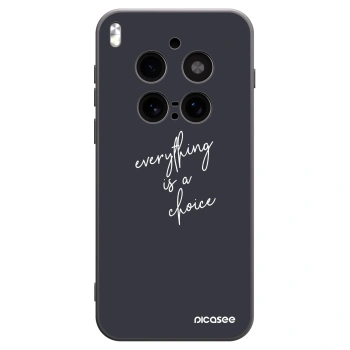 Picasee husă neagră din silicon pentru Vivo X300 Pro - Everything is a choice