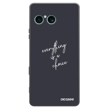 Picasee husă neagră din silicon pentru Sony Xperia 10 VII - Everything is a choice