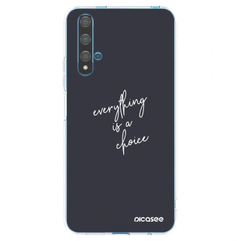 Picasee husă transparentă din silicon pentru Huawei Nova 5T - Everything is a choice