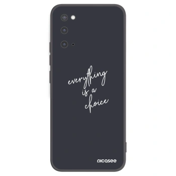 Picasee husă neagră din silicon pentru Samsung Galaxy S20 G980F - Everything is a choice