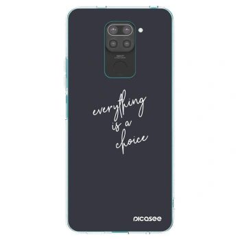 Picasee husă neagră din silicon pentru Xiaomi Redmi Note 9 - Everything is a choice