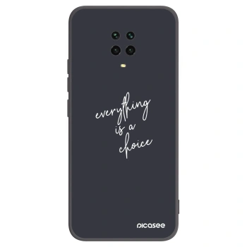 Picasee husă neagră din silicon pentru Xiaomi Redmi Note 9S - Everything is a choice